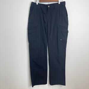 Tru-Spec Black EMS Tactical Cargo Work Pants Ripstop Utility Women’s 10 Unhemmed